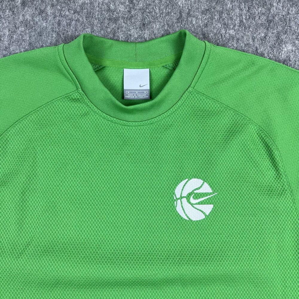 Vtg Nike Basketball Men's Shirt Long Sleeve Boston Celtics Green Y2K Size Medium - Picture 3 of 14
